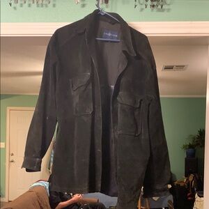 Suede black jacket